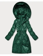 Zelený prošívaný kabát pro přechodné období s kapucí Goodlookin (Y3-9215-33)