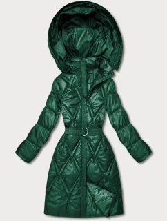 Zelený prošívaný kabát pro přechodné období s kapucí Goodlookin (Y3-9215-33)