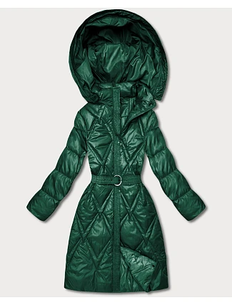 Prošívaný přechodný kabát s kapucí Goodlookin green (Y3-9215-33) Prošívaný přechodný kabát s kapucí Goodlookin green (Y3-9215-33)