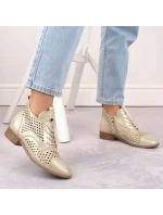 Ažurové boty Potocki W WOL205 zlaté Ažurové boty Potocki W WOL205 zlaté