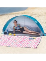 Samonosný skládací plážový stan NILS CAMP NC3174 tyrkysově šedý