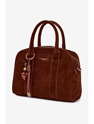 Kufříková Eko Semišová Kabelka s Přívěskem Camel Sorielle