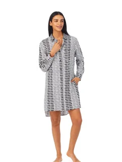 Dámská noční košile YI2322669 103 bílá s potiskem - DKNY