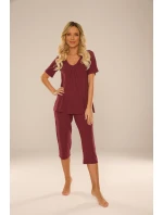 Pyžamo De Lafense 878 Dahlia kr/r M-2XL