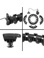 Hula hop plus size HMS HHW12 s výstupky a závažími černá Hula hop plus size HMS HHW12 s výstupky a závažími černá