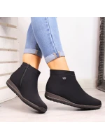 Černé zateplené dámské boty Rieker W 98251-00 dámské