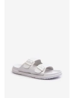 Lehké Pěnové Dámské Žabky S Sponami Big Star NN274A751 Bílé