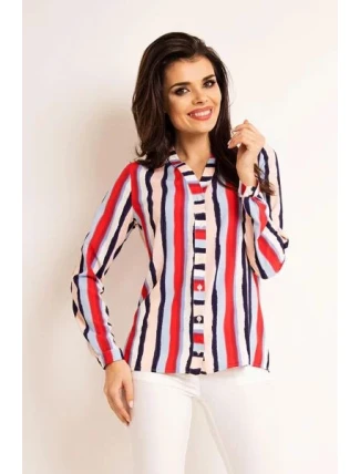 Dámská košile A 170 Lila Stripes - Awama Dámská košile A 170 Lila Stripes - Awama