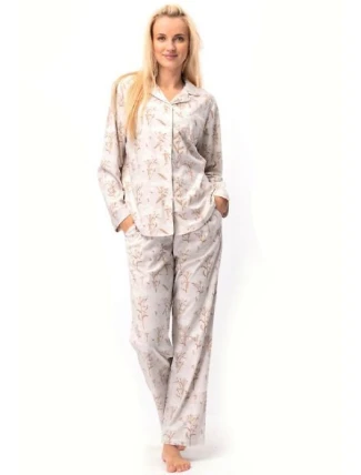 Pyžamo Key LNS 567 B25 long/r S-XL dámské na zip