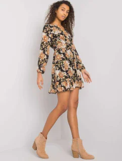 Šaty DHJ SK 12220 2.14P černá a béžová