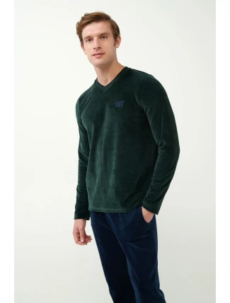 Vamp - Klasické sametové pyžamo 21715 - Vamp Vamp - Klasické sametové pyžamo 21715 - Vamp