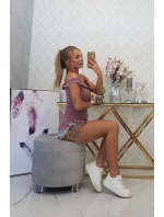 Španělská halenka s volánky tmavě růžová Španělská halenka s volánky tmavě růžová