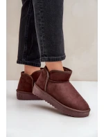 Sněhule Na Platformě Dámské D.Franklin DFSH370010 Čokoládové