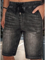 Pánské džínové šortky černé FashionStreet SX2500