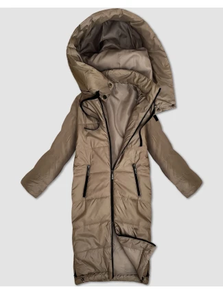 Béžová dlouhá lehce zateplená dámská bunda S'West (B8510-12)