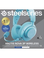 Bezdrátová sluchátka Steelseries Arctis Nova 3P pro Playstation, Aqua