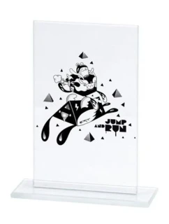 Gravírovaná skleněná trofej + malířská výplň