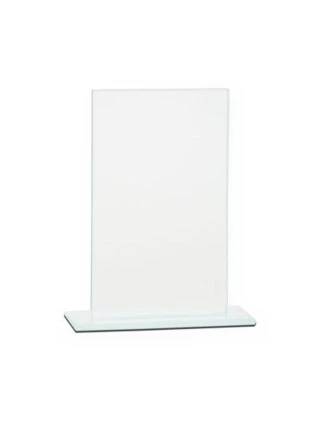 Skleněná trofej s matným podstavcem