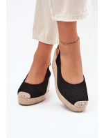 Dámské Sandály Na Klíně S Pletením Černé Tulliata