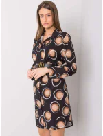 Šaty DHJ SK 12765.11 černá a béžová Šaty DHJ SK 12765.11 černá a béžová