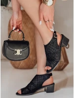 ZALVISA dámské vestavěné sandály černé FashionStreet ZY0750 ZALVISA dámské vestavěné sandály černé FashionStreet ZY0750