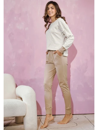 Taro Maggie 3226 Interlock long/r S-XL Z24/25 dámské pyžamo