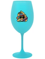 DUHOVÉ VESELÉ EE - tyrkysový pohár na víno 350 ml DUHOVÉ VESELÉ EE - tyrkysový pohár na víno 350 ml