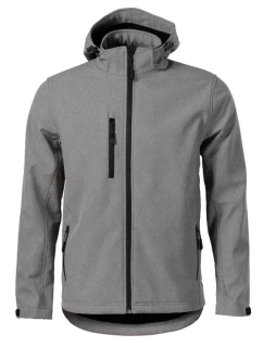 Performance softshellová bunda pánská tmavě šedý melír