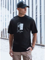 Pánské tričko s potiskem černé FashionStreet RX5516