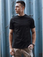 Pánské tričko bez potisku černé FashionStreet RX5521