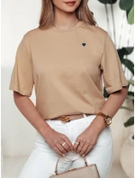 MILOV dámské tričko béžové FashionStreet RY2547