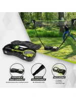 PŘENOSNÝ BADMINTONOVÝ A TENISOVÝ SET 2 V 1 VIRTUFIT - VČETNĚ POUZDRA A RAKET