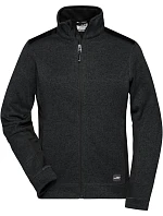 Daiber JN 861 Dámská pracovní pletená fleece bunda - Strong 02.0861 black/black