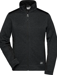 Daiber JN 861 Dámská pracovní pletená fleece bunda - Strong 02.0861 black/black