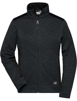 Daiber JN 861 Dámská pracovní pletená fleece bunda - Strong 02.0861 black/black