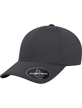 Flexfit 180AP 6 panelová laser cut kšiltova "Delta" 55.80AP dark grey
