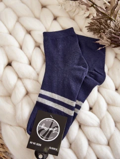 Dámské bavlněné kotníkové ponožky námořnická modrá