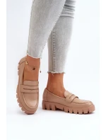 Dámské mokasíny z ekologické kůže béžové Seravisa