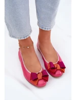 Kožené Baletky S Mašlí Maciejka P6801-15 Fuchsie Kožené Baletky S Mašlí Maciejka P6801-15 Fuchsie