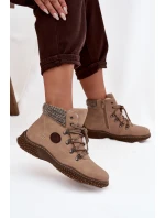 Vytápěné Kotníkové Traperky Dámské Béžové Zenaya Vytápěné Kotníkové Traperky Dámské Béžové Zenaya