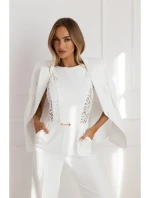 M866 Kombinéza s krajkovými panely - ecru