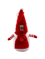 DEKORATIVNÍ SANTA CLAUS S DÁRKOVOU TAŠKOU 25CM BÍLÝ