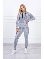 Šedá sada s potiskem