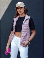 Dámská prošívaná vesta se stojáčkem STYLISHZ růžová FashionStreet TY4450 Dámská prošívaná vesta se stojáčkem STYLISHZ růžová FashionStreet TY4450