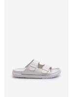 Lehké pánské sandály s přezkami Big Star NN174594 Bílé