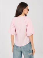 Halenka D74515M11340A světle růžová Halenka D74515M11340A světle růžová