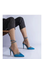 Dámské lodičky na jehlové podpatku H2810 Světle modrá třpyt - BELLAMICA Shoes Dámské lodičky na jehlové podpatku H2810 Světle modrá třpyt - BELLAMICA Shoes