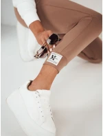 Dámské tepláky MILA camel FashionStreet UY1823 Dámské tepláky MILA camel FashionStreet UY1823