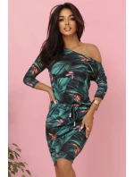 13-166 Sportovní šaty s kapsami a vázáním - 3D listy