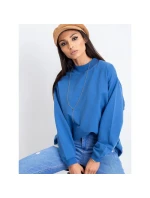 Modrá bavlněná základní mikina (RV-BL-5185.73P)
